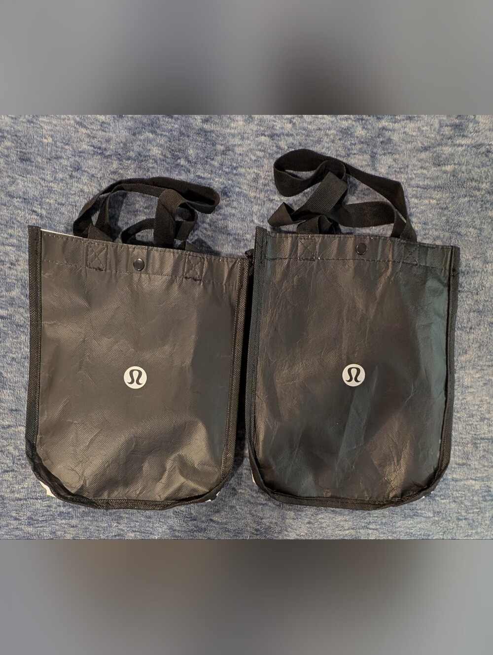 lululemon athletica Black Reusable Tote Pair with Logo